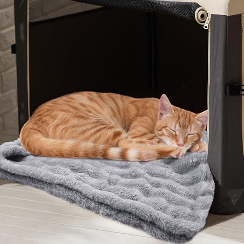 VAIGU:OA Hundedecke Katzendecke Waschbar, 4 Stück Decken Flanell Haustier Decke für Kleine Hunde Welpen Katzen, Flauschig Weiche Haustier Decke, Schutzdecke Hundesofa, 45x65 cm