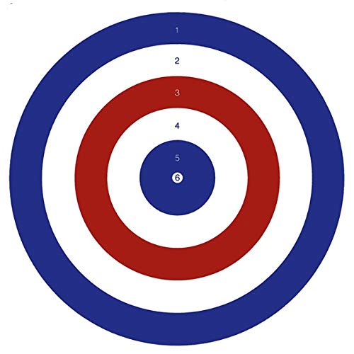 Bisley 17cm Coloured Targets Economy Card Grade 2, Pack of 100 - Hunting outdoor gear for Men