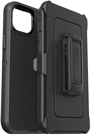 Defender Iphone 14 Pro Case With Belt Clip Holster 6.1 Inch, Defender SCREENLESS Edition Case, Heavy Duty Military Grade Drop Protective, Shockproof Dustproof, 360° Rotating Kickstand-Black