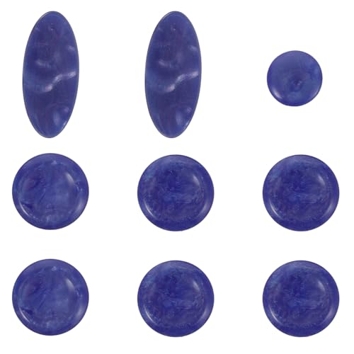 EXCEART Saxophone Key Covers Set 9Pcs Lightweight Plastic Replacement Buttons for Alto and Tenor Saxophone Instrument Accessories