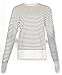 Sweaty Betty Women's After Class Longline Crewneck With Side Slit Sweatshirt, Lily White Stripe, Large