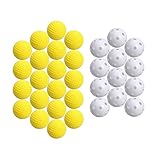 spielzeugauto golf 4 Perforierte Plastikspielbälle Hohlgolf-Übungssportbälle und 12 Stück Weichschaumgolfbälle