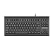Produktbild Rainbow LED Hintergrundbeleuchtete 88-Tasten Gaming Tastatur, kompakte Tastatur mit 12 Multimedia Verknüpfungen USB Verkabelt Keyboard für PC Gamers OfficeDeutsches Layout