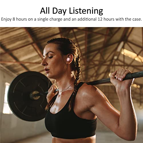 Iluv Mybuds Fit Sports Wireless Earbuds, Secure Earhooks, Bluetooth, Microphone, Ipx7 Waterproof Protection, Compatible With Apple & Android, Includes Charging Case And 4 Ear Tips, Ts100 Pink #TOP4