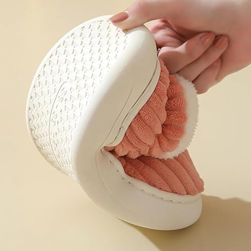 Pluffi Cozy Stylish Slipper, Pluffi Slipper Booties, Winter Fuzzy Warm Thick-Soled Plush House Cloud Slides Men Women3