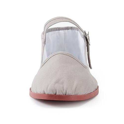 Image of Womens Classic China Flats, Casual China Doll Shoes, Cotton Mary Janes, Chinese Tai Chi Shoes
