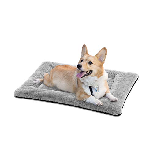 SIWA MARY Dog Bed Mat Soft Crate Pad Washable Anti-Slip Mattress for Large