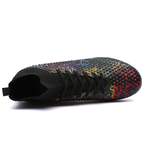 Men's Soccer Shoes High-Top Soccer Cleats Outdoor Breathable Athletic Professional Spikes Youth Boys Football Shoes Unisex4