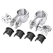 uxcell 1 inches 1 1/4 inches Universal Engine Guard Highway Foot Pegs Mount Clamp On For Harley Davidson Chrome