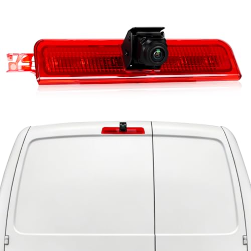 Caméra de recul pour VW Caddy 2003-2015 avec feu de stop intégré et vision nocturne HD CAMECHO