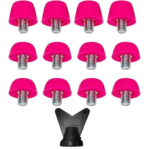 Due diverse dimensioni: questa confezione include 8 tacchetti da 7 mm e 4 tacchetti da 10 mm, offrendo versatilità per diversi campi da calcio..Che tu stia giocando su terreni morbidi o duri, queste scarpe da calcio ti copriranno.