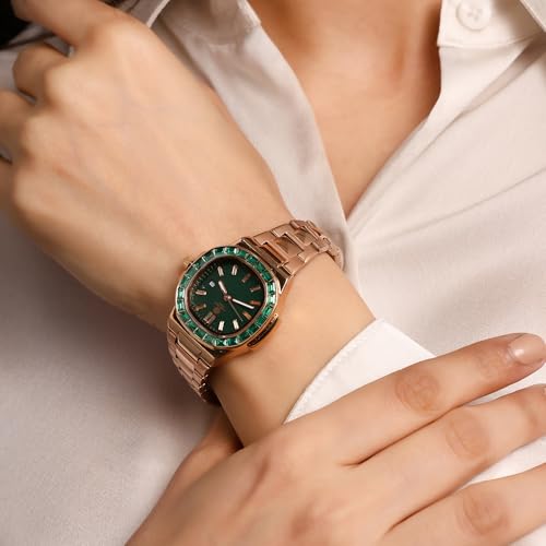 Image of Carlton London Grace Women Analog Watch, Round Dial, Stainless Steel Strap, Quartz Movement, Multi Color Strap, Date Display, 30M Water Resistant