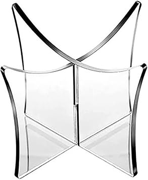 Football Display Stand,Acrylic Basketball Stand Rugby Ball Stand Clear Football Holder Sport Ball Display Case for Home School 12 * 12 * 6.4CM