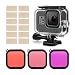 Produktbild Kupton Tauchen Objektiv Filter Kit für GoPro Hero 8 Schnorchelfilter Scuba Dive Color Correction Zubehör 3er Pack (Rot, Hellrot, Magenta) - Passend für Kupton Wasserdichtes Gehäuse für Go Pro Hero8