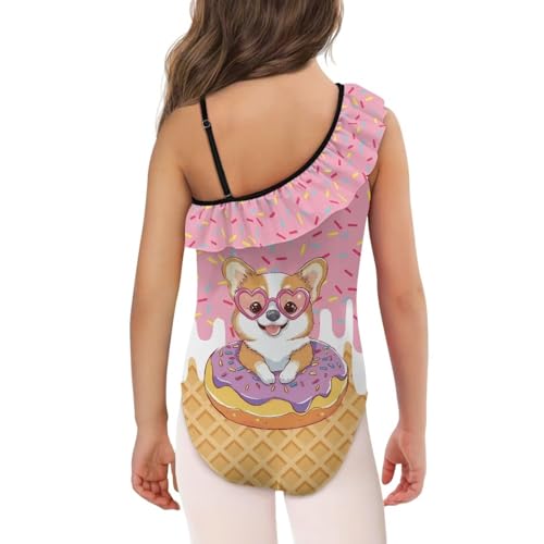 Image of Girls One Piece Swimsuits Size 3-14 Trendy Ruffle Bathing Suit Casual Hawaiian Summer Beach Swimwear