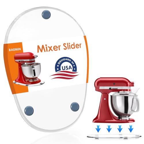 Baemin Thickened Acrylic Mixer Slider, 5-8QT, Clear