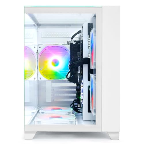 LXZ Desktop PC Computer Ryzen 5-5600GT 8 core 3.6GHz, 16G DDR4 RAM, 512G NVME SSD, Tower Computer with 400W Power Supply for Working, Home and Office (White) - Image 7