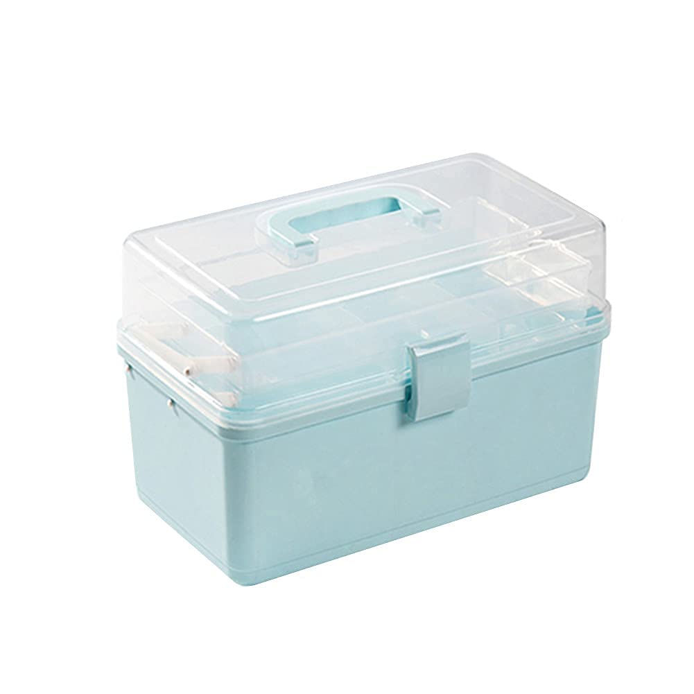 Apteczka pierwszej pomocy Puszka do przechowywania leków w domu Organizator Pudełko z przegródkami Apteczki Białe, s,Apteczka pierwszej pomocy(Blue,L)