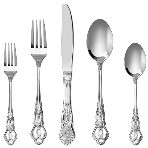 PUREAIN Retro Royal Silverware Set