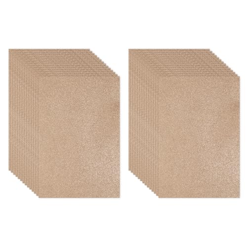 Feuille de mousse pailletée EVA marron pour scrapbooking et découpe sur carton