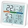 NOKLEAD Hygrometer Indoor Thermometer-Digital Room Humidity Gauge Accurate temperature Monitor Meter Max/Min Records, Touch LCD with Calibration Backlight Clock, Comfort Icon for Home Greenhouse