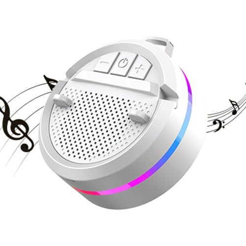 Base audio à induction anti-vibrations avec haut-parleur sans fil pour salle de bain et cuisine