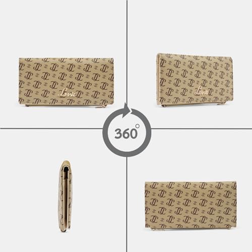 Image of Lavie Women's Safain Monogram LL Print Bifold Wallet | Ladies Purse Handbags