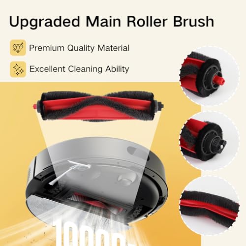 Image of Replacement Parts for Roborock Q7 M5 /M5+, Q7 L5 /L5+ Robot Vacuum | 2 Main Brushes, 6 Dust Bags, 6 Mop Pads, 6 HEPA Filters, 6 Side Brushes, 1 Cleaning Brush & 1 Screwdriver - Accessories Kit