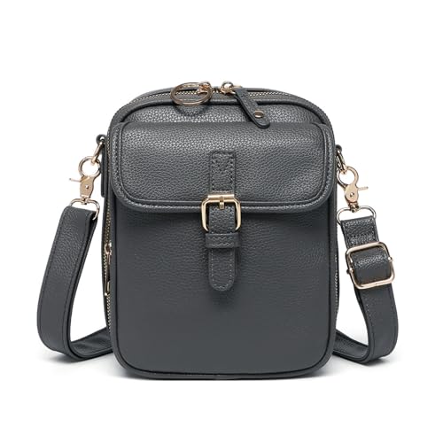 1060 Leather Crossbody Bags for Women Anti-Theft Vegan Purse with Card Slots, Travel Shoulder Bag, Waterproof Crossbody Purse