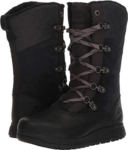 Timberland Women's Haven Point Waterproof Boot Boot, black full grain, 7.5 M US