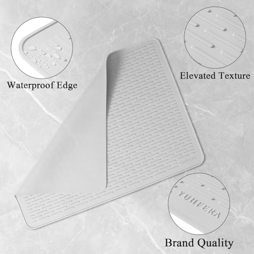 Stove Top Cover for Electric Stove - Silicone Stove Mat for Glass Top, Glass Cooktop Protector, XL Dish Drying Mats For Kitchen,Oven Covers for Electric Stove (Hyaline,30 x 21)