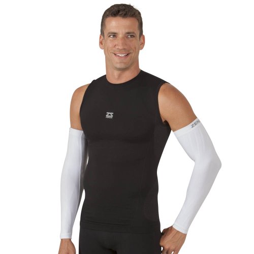 Zensah Compression Arm Sleeves - Made in USA, Thermal Arm Warmers for Cycling and Running with UV Sun Protection