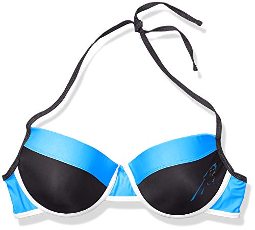 FOCO NFL Carolina Panthers Womens Team Logo Swim Suit Bikiniteam Logo Swim Suit Bikini, Top, X-Large