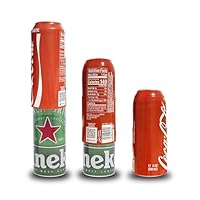 2er-Set Bier zu Decken Cola Bierflasche Cup-Abdeckung Hülle Can Flaschenhalter Thermal-Beutel Compatible with Camping-Reisen Wandern Hide a Bierdose (red)