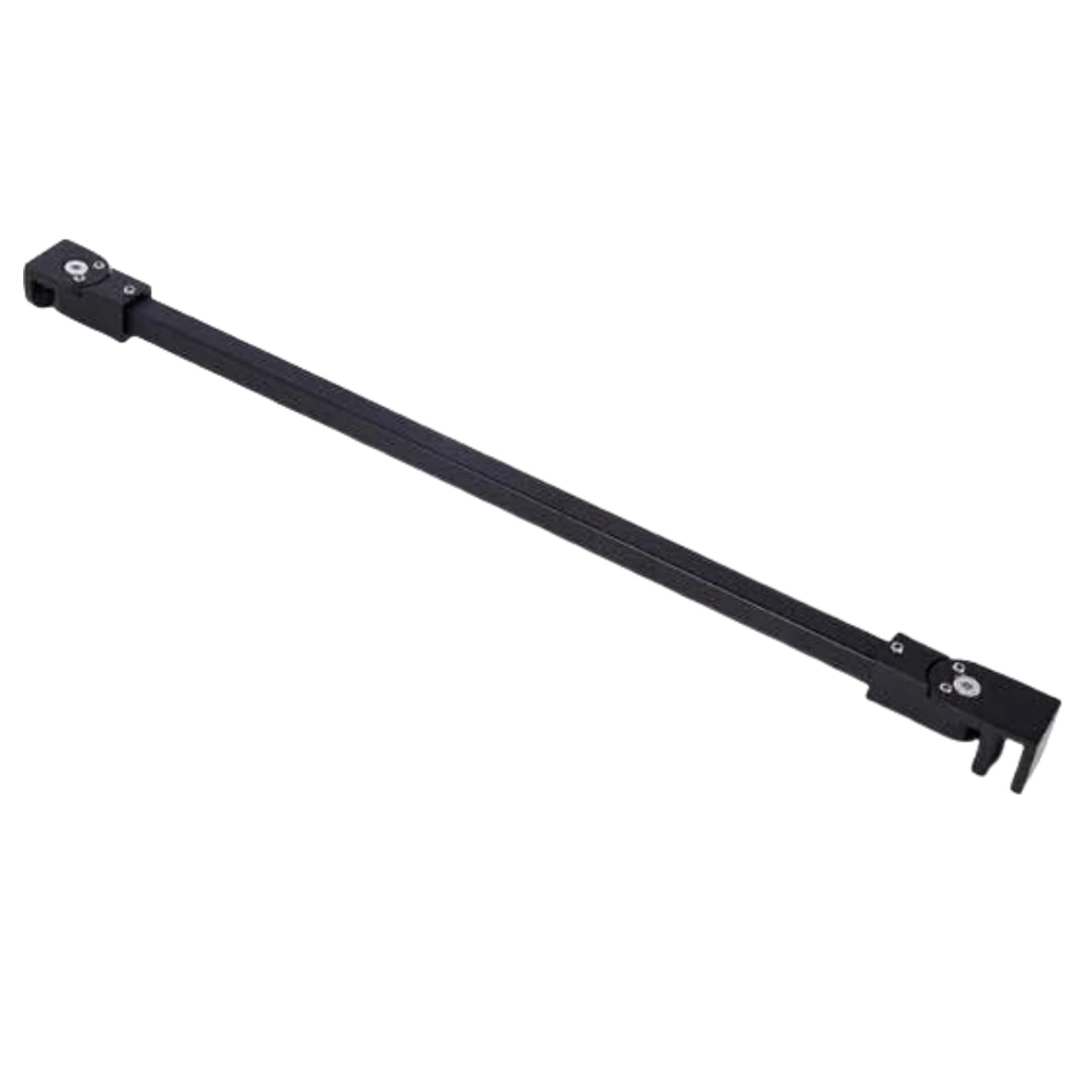Adjustable Stainless Steel Wall-to-Glass Arm, Frameless Shower Door Support Bar for 8-10mm Glass(Black,120CM)