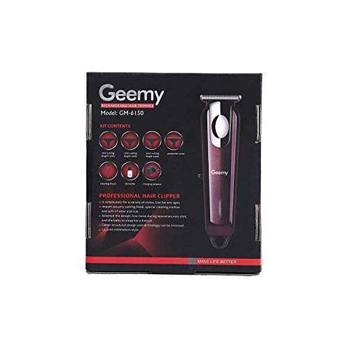 Image of Meera Geemyy Mens Beard Trimmer Rechargeable Cordless 45 Minutes Hair and Beard Trimmer For Men With Glossy Shine, Multicolor, Battery Powered