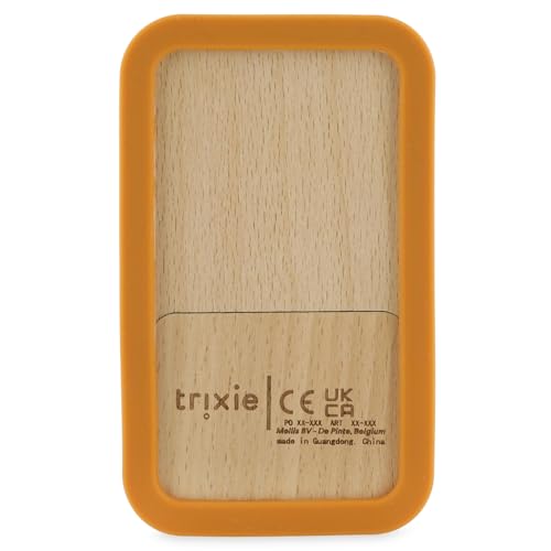 Trixie Wooden Silicone Baby Phone - Mr. Fox, Orange - Image 2