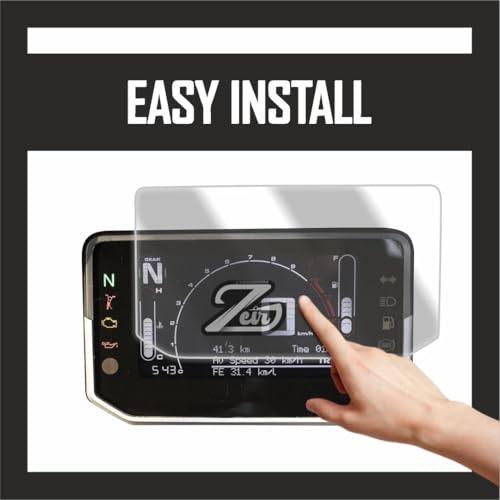 Image of ZEIR [2 PACK] Screen Protector For 2026 HERO XTREME 250R - 5 INCH TFT Digital Display Scratch Guard Compatible With Xtreme250 || 9H Bike Scratch Cover Accessory [Not Tempered Glass] (Xtreme 250R - Pack2)