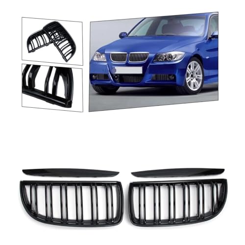 Grille avant double ligne calandre pare-choc E90 E91 2005-2008 - 2