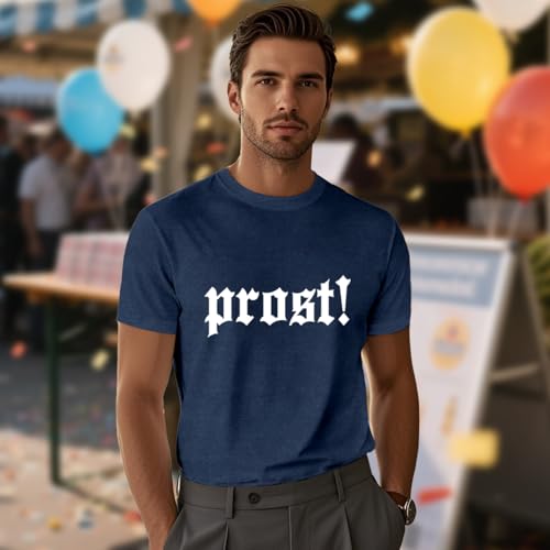 Oktoberfest Shirt Men German Prost-Letter Printing T-Shirts Bavarian Themed Tee Tops4