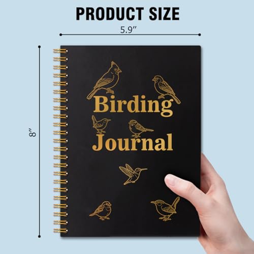 Carnet d'observation des oiseaux avec couverture rigide haute résistance