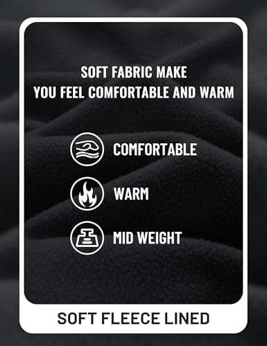 TACVASEN Men's Polar Fleece Jacket Full Zip Lightweight Tactical Jacket with Pockets Winter Coats Warm Casual Hiking Outdoor 5