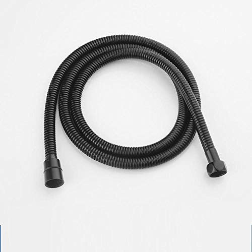Cabezal de ducha de mano en latón negro con soporte ajustable para baño moderno 4