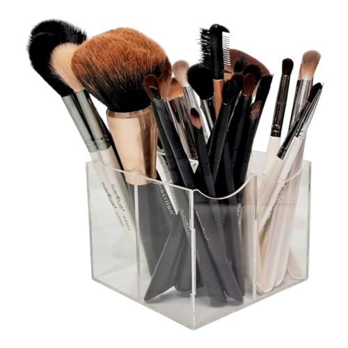 Porta Organizador de Pinceis de Maquiagem Lapis em Acrilico