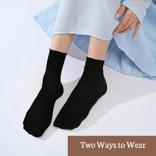 Image of 3 Pairs Womens Lace Ankle White Ruffle Frilly Dress Sexy Mesh Lace Trim Lolita Sock Lacy Ruffled Bootie Socks