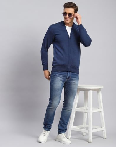 Image of Monte Carlo Men Regular Fit Full Sleeve Solid T Neck Winter Pullover (Pack of 1)
