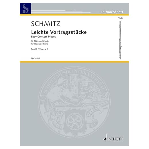 Pièces de concert faciles: flute and piano.