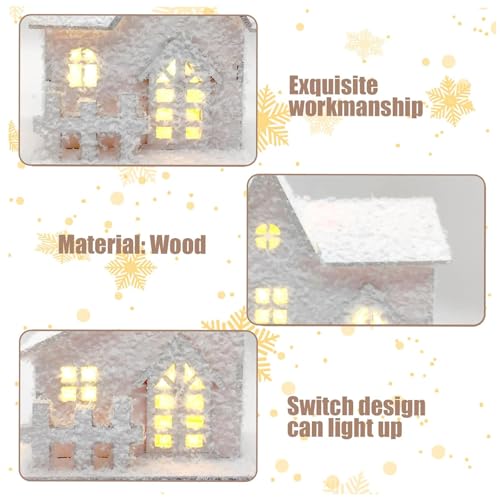 Maisons de Noël illuminées LED en matériau durable de haute qualité - 5