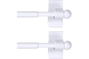 H.VERSAILTEX 2 PACK Magnetic Curtain Rods: The Ultimate Solution for Metal Doors