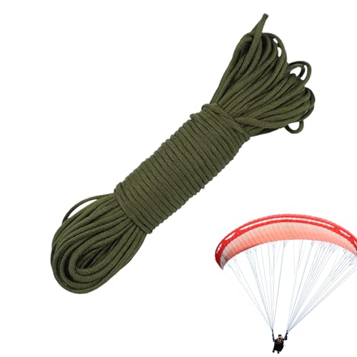 Cordón De Paracaídas 102ft - 500 Lb Cuerda De Supervivencia De Alta Resistencia | Cordón De Servicios Públicos Elásticos A Prueba De Intemperias Para Senderismo, Camping, Equipo Exterior, Edificio